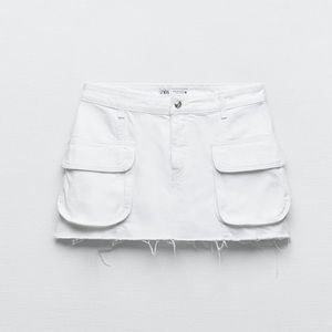 Zara Z1975 RIPPED CARGO MINI SKIRT